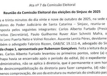 Publicada a 7ª ata da reunião da Comissão Eleitoral